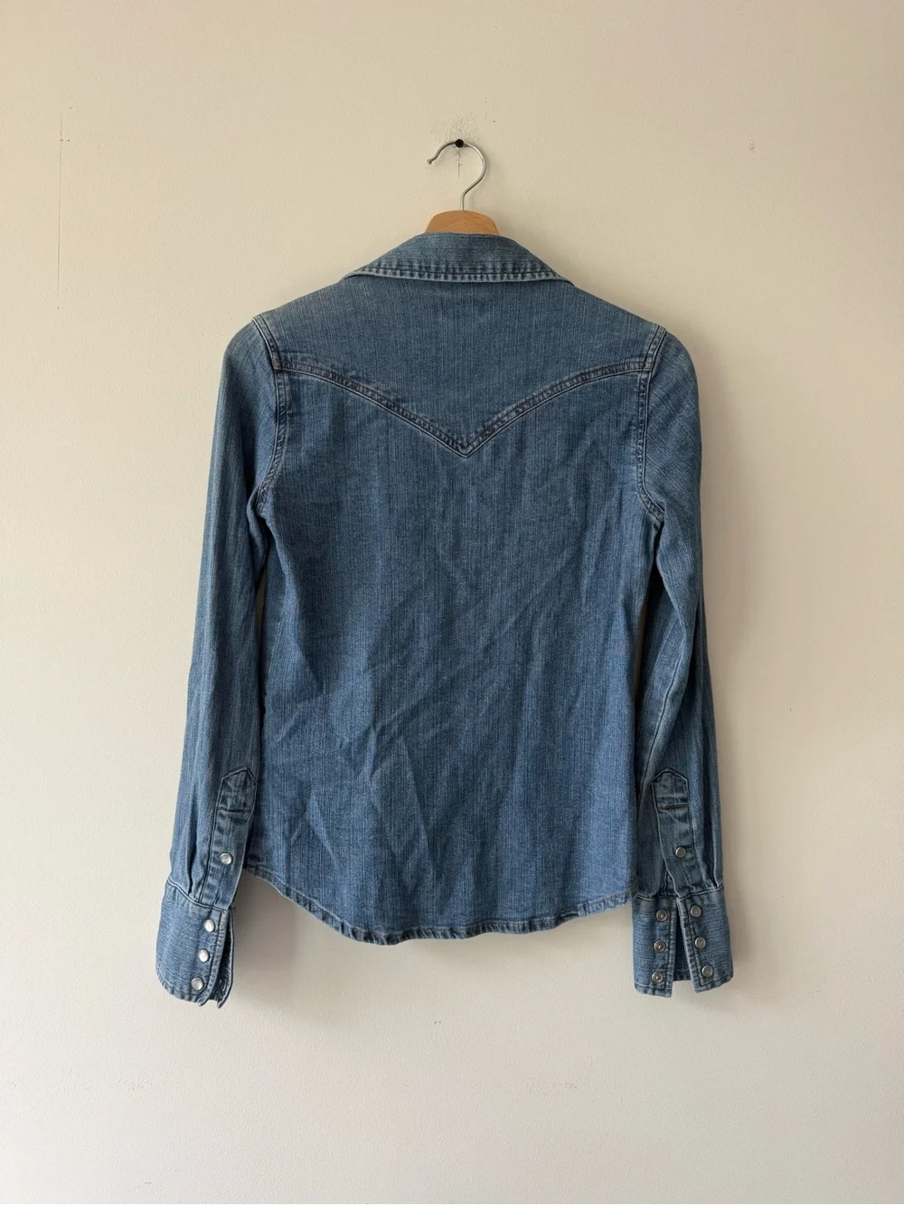 Vintage Levi's Medium Blue Denim Western Shirt
